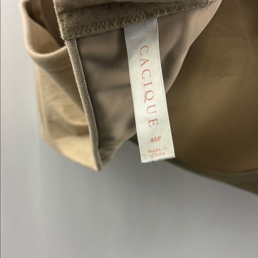 Cacique 46DDD Backsmoother Lightly Lined Balconette Nude Bra - Picture 9 of 10